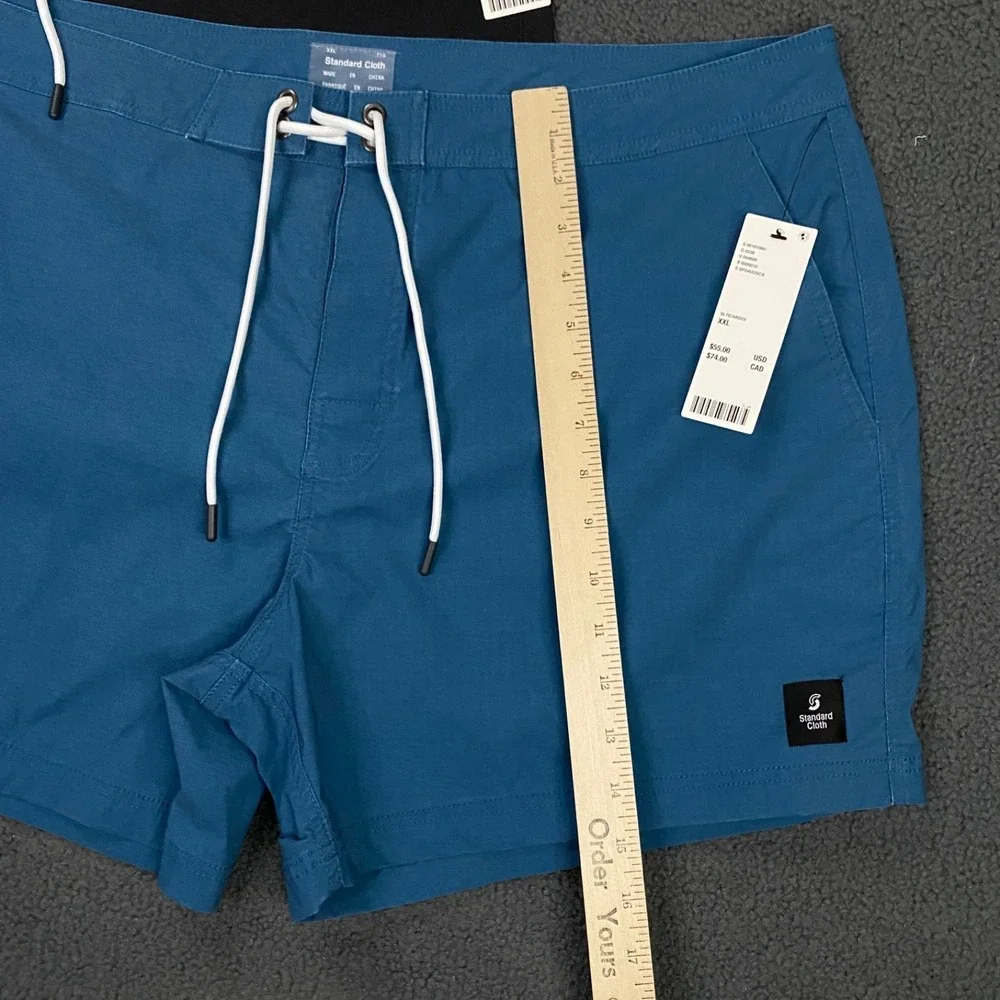 Set of 2 Standard Cloth Board Shorts Mens 2XL Blue Black 5